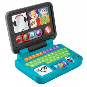 Vzdělávací hračka Fisher Price Učíme se a smějeme - vzdělávací laptop pro batolata Mluvme (HHX33)
