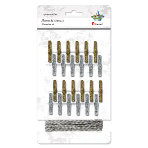 Dřevěná ozdoba Titanum Craft-Fun Series spony (4649-1)