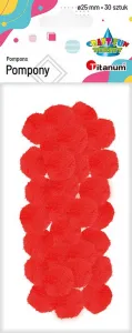 Titanum Craft-Fun Series pom-poms červená 30 ks