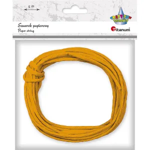 Papírová šňůra řady Titanum Craft-Fun oranžová 5 m (G54)