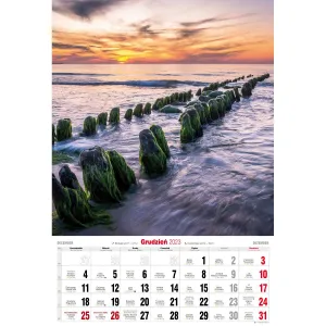 Pruhovaný nástěnný kalendář Avanti 320 mm x 470 mm (5901769621015)