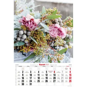 Vícepanelový pruhovaný nástěnný kalendář Avanti 285 mm x 420 mm (5901769620476)