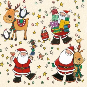 Ubrousky Pol-mak s hvězdičkou - mix 330 mm x 330 mm (Sd GW)