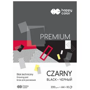 Happy Color Premium technický blok A4 černý 220g 10k 210mm x 297mm (3722 2030-9)