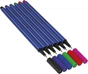 Špičková kvalita Fineliner, mix 0,4 mm 6 barev (777)