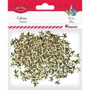 Titanum Craft-Fun Series zlaté hvězdy 30g flitry (19HET10-53)