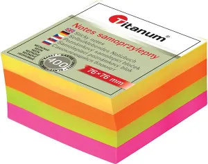 Titanové fluo lepicí bankovky 400k 76mm x 76mm (YGSF-02)