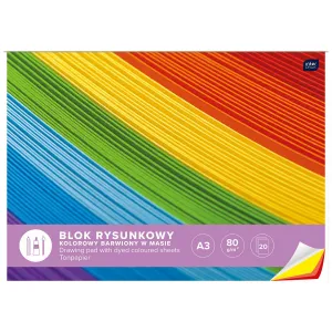 Kreslicí blok Interdruk A3 barevný 60g 20k 420mm x 297mm (BLRA3K)