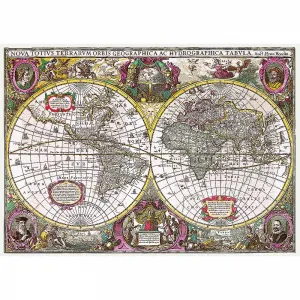 Trefl puzzle mapa země 1630 2000 el. (27095)