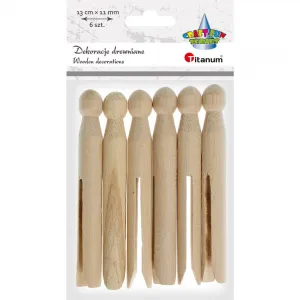 Dřevěná ozdoba Titanum Craft-Fun Series retro přezky (175037X)