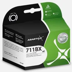 Alternativní inkoust (kazeta) Asarto HP T120 711 CZ133A - černý 80 ml (AS-H711BXN)