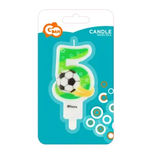 Narozeninová svíčka Godan číslo 5 s kuličkou 7,8 cm (PF-SCP5)