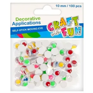 Samolepicí oči Craft Fun 10 mm (386921)