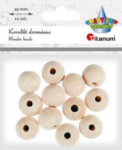 Dřevěné ozdobné korálky řady Titanum Craft-Fun (390601)
