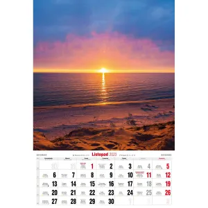 Pruhovaný nástěnný kalendář Avanti 320 mm x 470 mm (5901769621015)