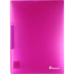 Titanum PP klipová složka A4 růžová matná průsvitná (SKTPI)