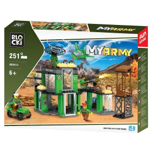 Icom Blocks plastové bloky My Army military base 251 kusů (KB0912)