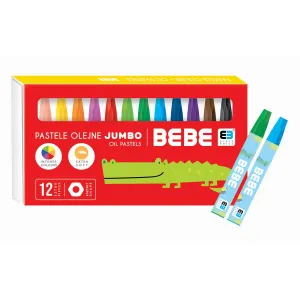 Dětské olejové pastely Noster Premium BB 12 barev.