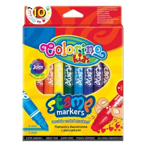 Popisovač Patio Colorino s razítky 10 barev (36092)