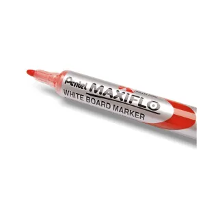 Popisovač Pentel na suché stírání, červený, kulatý hrot 1,1-2,2 mm