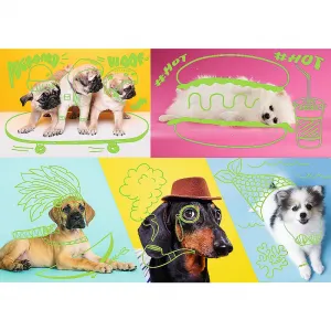 Puzzle Trefl Departure Dogs Neon Color Line 1000 el. (10578)