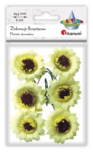Titanum Craft-Fun Series papírové ozdoby slunečnice na drátku