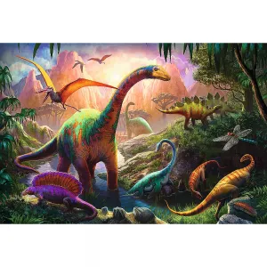 Trefl puzzle Svět dinosaurů 100 el. (16277)