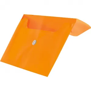Tetis plastová složka s klipem pp obálka DL barva: oranžová 140 mic. 110 mm x 220 mm (BT612-P)