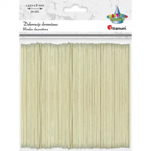 Titanum Craft-Fun Series dřevěné tyčinky na ozdoby (BG005)