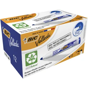 Popisovač Bic Velleda Ecolutions 1701, modrý 1,5mm kulatý hrot (904938)
