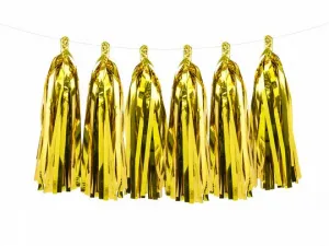 Zlatý střapcový věnec Partydeco (TG1-019M)