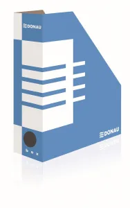 Vertikální box na dokumenty Donau A4 - modrobílý 100 mm x 257 mm x 320 mm (7648001PL-10)