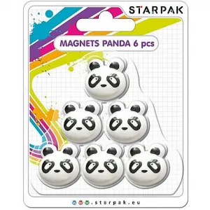 Magnet Starpak panda 6ks - černobílý (398962)