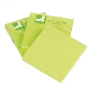 Samolepicí bločky Q-Connect zelené 80k 76mm x 76mm (KF10515)