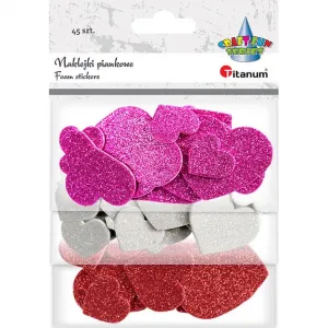 Titanum Craft-Fun Series pěnová nálepka (samolepka) - srdce (EB890)