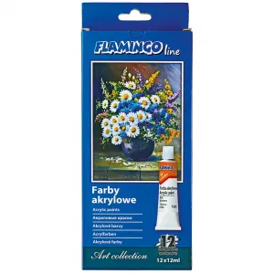 Akrylová barva Flamingo Line color: mix 12ml