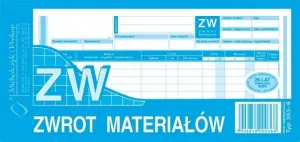 Vlastní výtisk Michalczyk i Prokop ZW Vrácení materiálů 1/3 A4 80k. (353-8)
