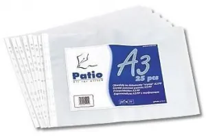 Patio průhledné peněženky na dokumenty A3 barva: čirá typ U (401)