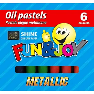 Metalické olejové pastely Fun&Joy 6 barev (FJ-POM6)