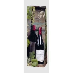 Dárková taška na láhev Pol-mak 120 mm x 400 mm x 90 mm (T12)