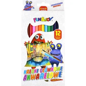Akvarelové tužky Fun&Joy 12 barev (FJ-12AKW)