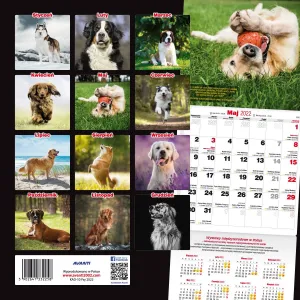 Vícepanelový nástěnný kalendář Avanti 300 mm x 600 mm (KAD-10)