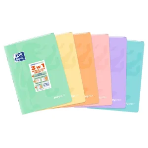 Sešit Oxford EASYBOOK PASTEL A4 60k. Kontrola 90g (400161237)
