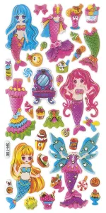 Nálepka (samolepka) Titanum Craft-Fun Series Mořské panny konvexní (SK-100)