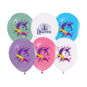 Gumový balónek Godan Unicorn 5 ks mix 12cal (133GZ-JED5)