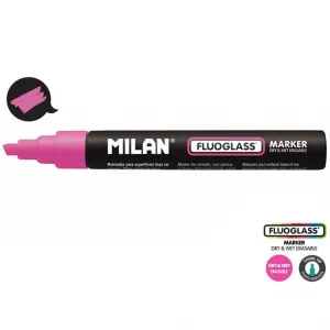 Speciální popisovač Milan na fluorescenční sklo, růžový 2,0-4,0 mm zkosený hrot (591293412)