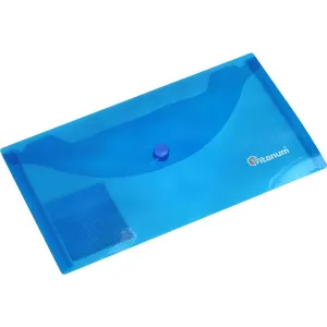 Složka na obálky PP Titanum DL modrá transparentní pruhovaná (TKDLTBL)