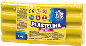 Plastelína Astra 1 barva žlutá 1000g