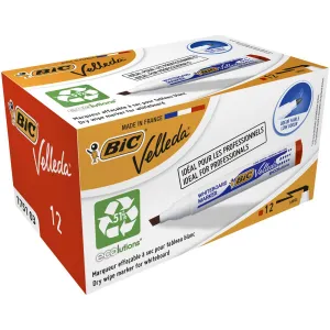 Popisovač Bic Velleda Ecolutions 1751, červený, 3,7-5,5 mm zkrácený hrot (904948)