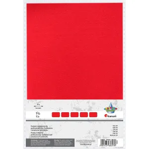 Titanum Craft-Fun Series A4 plsť barva: červená 10 archů. 210 mm x 297 mm (344565)